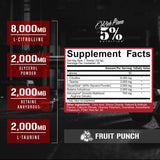 5% Nutrition etiqueta FullAF con lista de ingredientes para transparencia