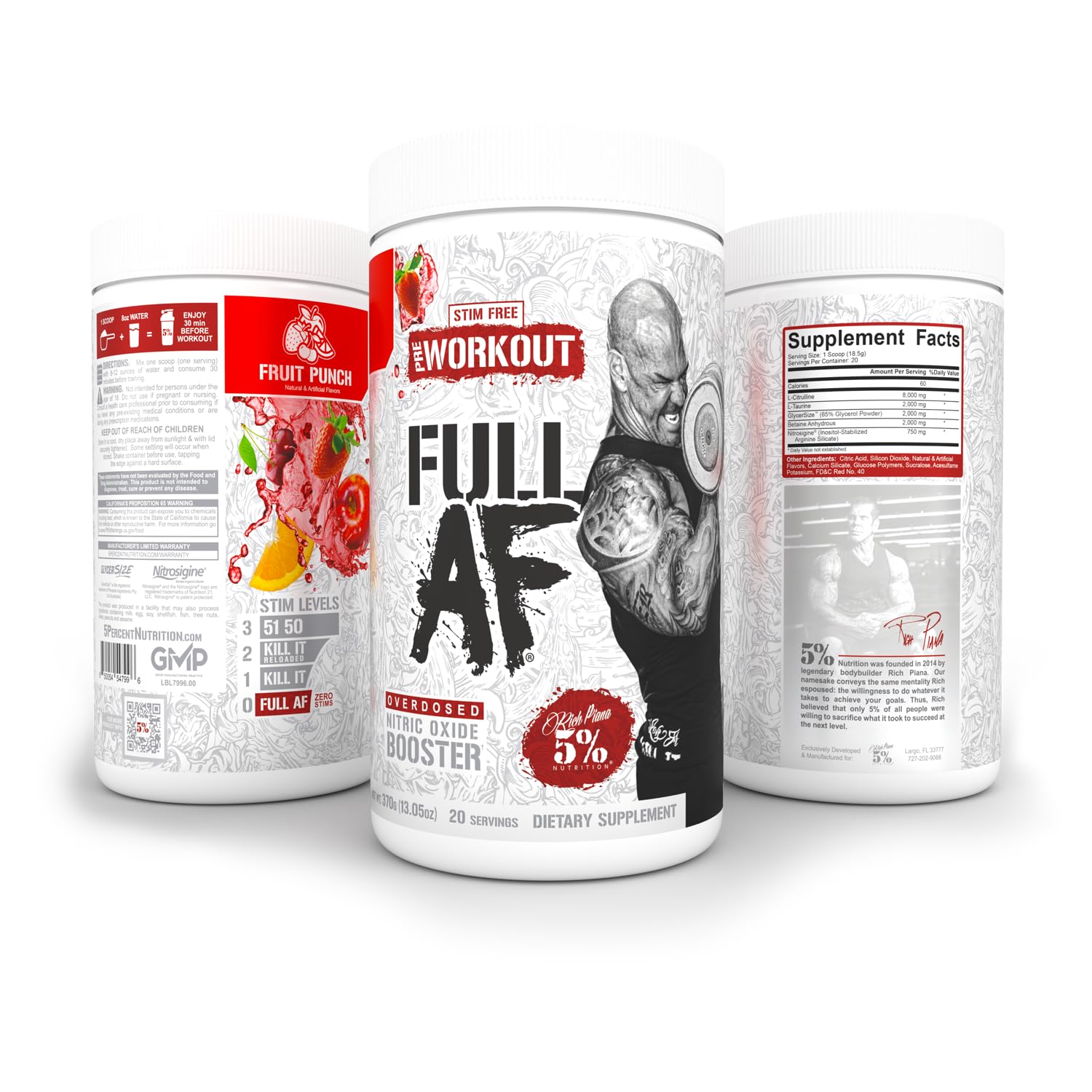 5% Nutrition polvo FullAF textura fina para disolución rápida