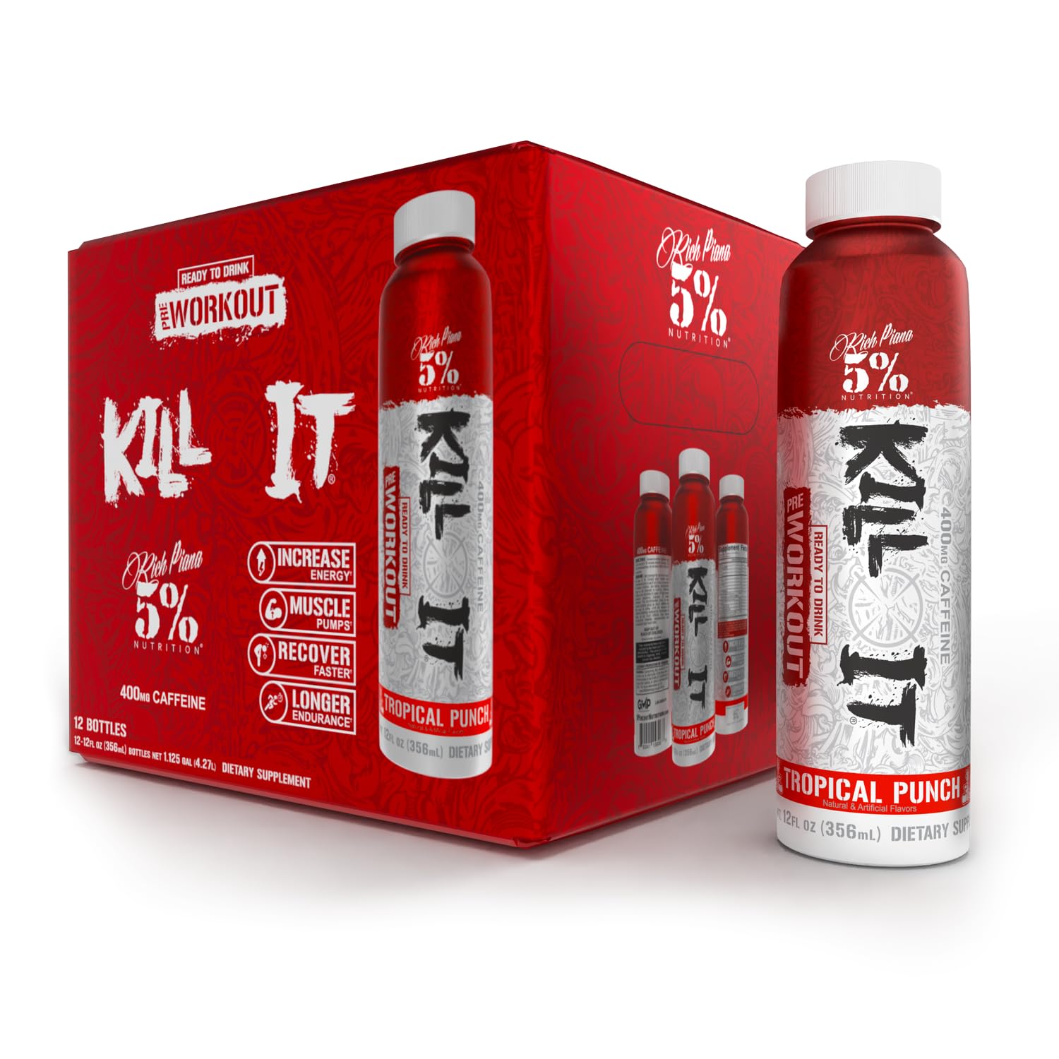 5% Nutrition lata frente mostrando diseño y energía instantánea