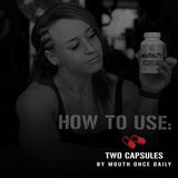 5% Nutrition Mentality etiqueta de ingredientes resaltando mezcla de ginseng y Alpha‑GPC