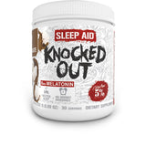 5% Nutrition envase frontal de Knocked Out mostrando marca y sabor chocolate caliente