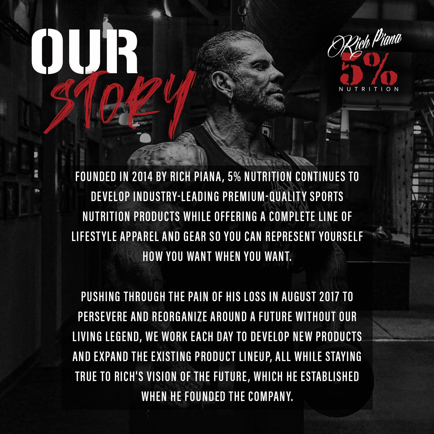 5% Nutrition etiqueta nutricional con información de 24 g proteína y 3 g carbohidratos