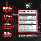 5% Nutrition primer plano del polvo mostrando textura y mezcla solubilidad