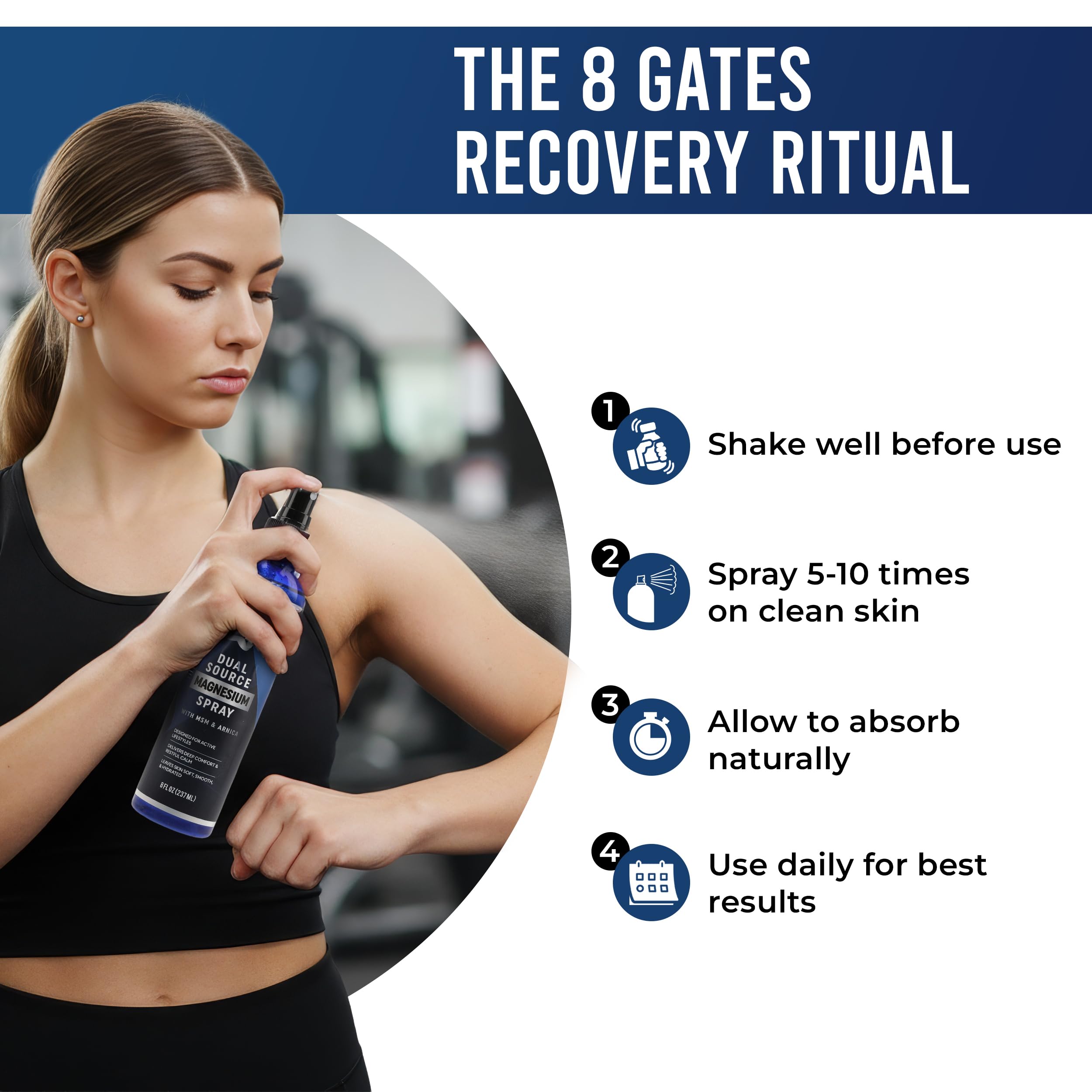 8 Gates ambiente de dormitorio relajante para uso nocturno del spray