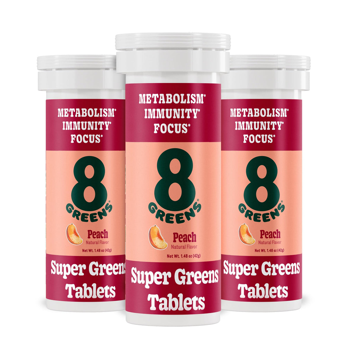 8Greens empaque frontal mostrando diseño y beneficios prácticos