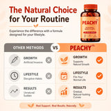 A Better You bote abierto Peachy Me con cápsulas visibles para conveniencia diaria