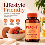 A Better You Peachy Me en contexto de gimnasio y alimentos saludables