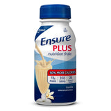 Abbott Ensure Plus vista frontal del envase, información clara y conveniente