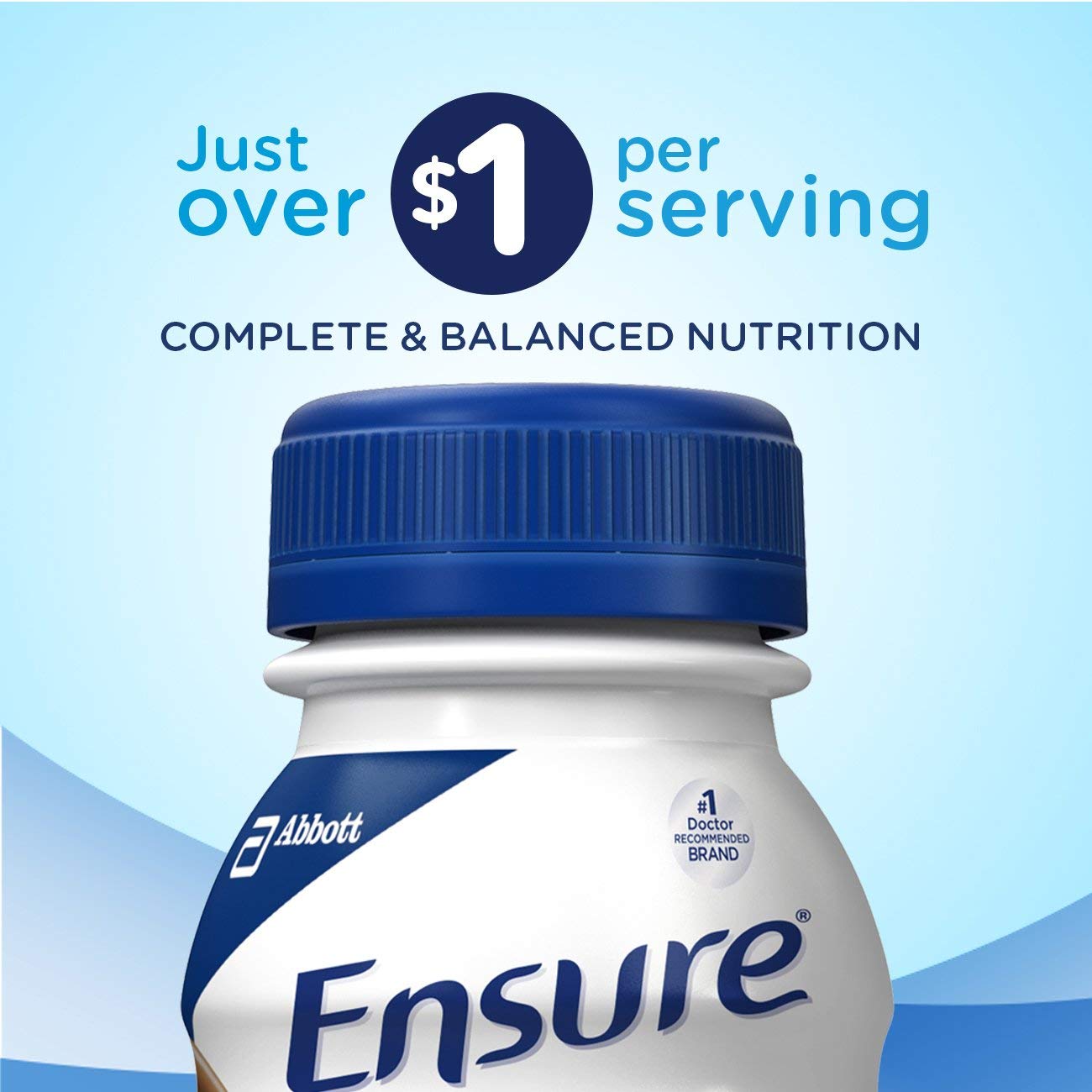 Abbott Ensure Plus en cocina con ingredientes, idea de receta nutritiva