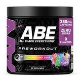 ABE all black everything envase frontal mostrando diseño y beneficios rápidos