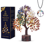 ABHISUBYA árbol de cristales vista frontal que aporta color decorativo