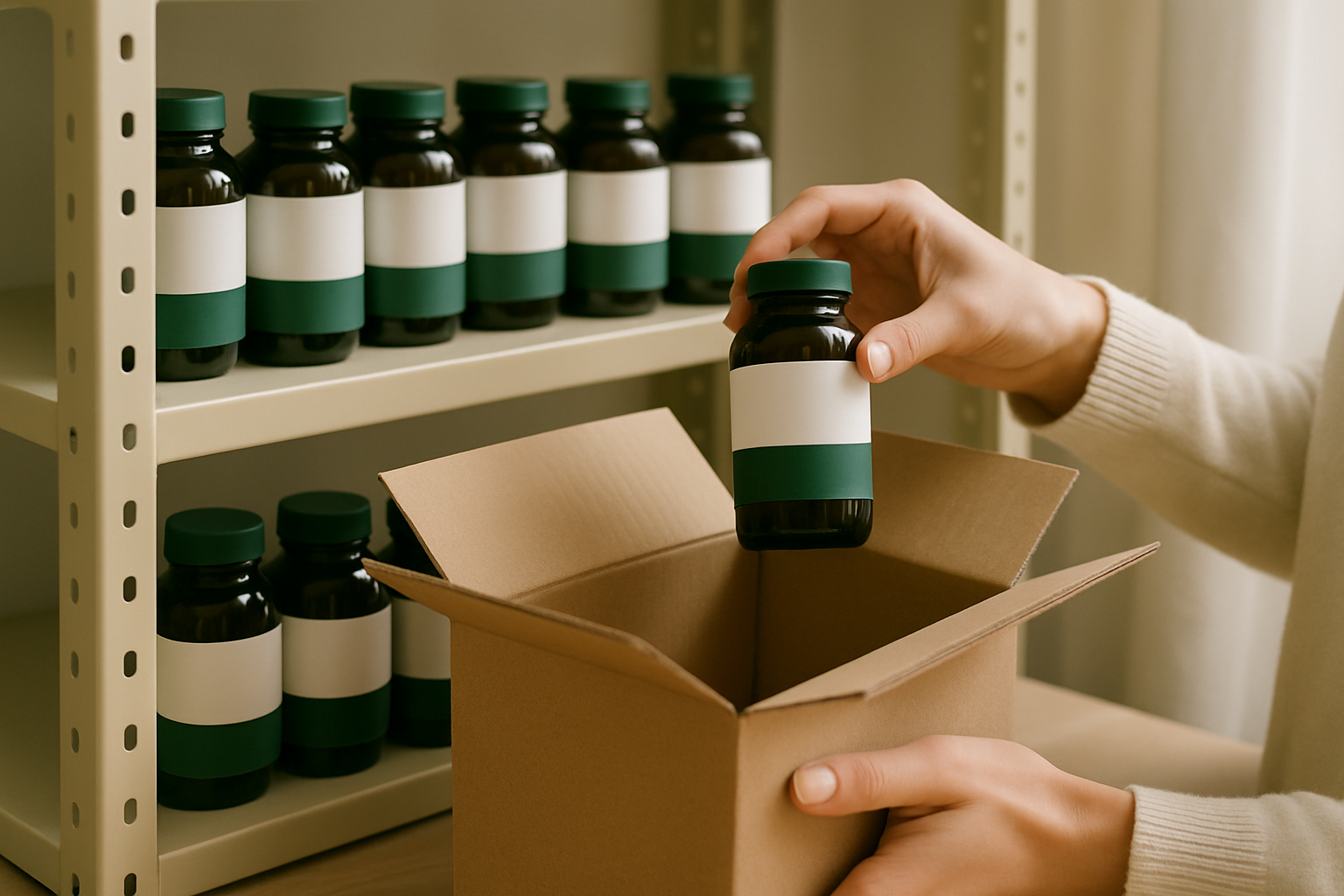 Preparación de pedidos — misión de Vitaminas Ya