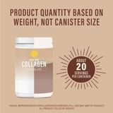 ABOUT YOUR COLLAGEN scoop junto a regla para comparar medida y precisión