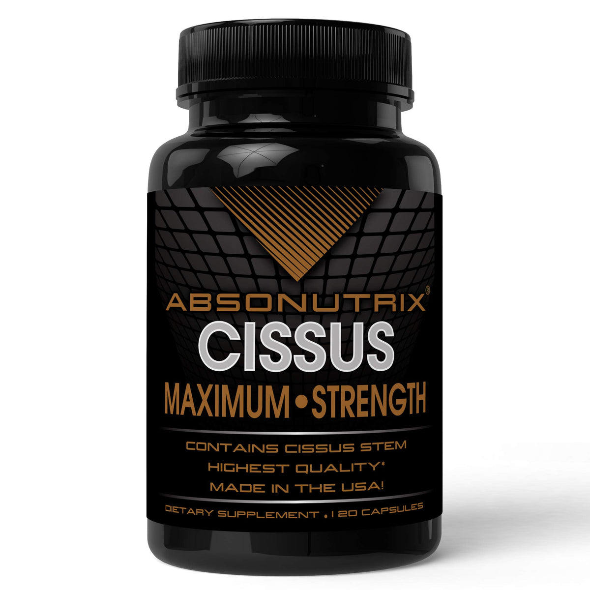 Absonutrix frasco frontal mostrando 120 cápsulas y marca benefició