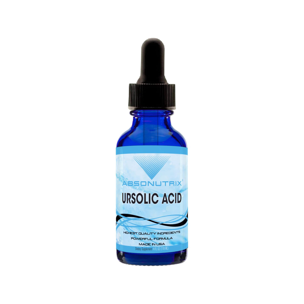 Absonutrix botella frontal 4 fl oz mostrando diseño y tamaño práctico