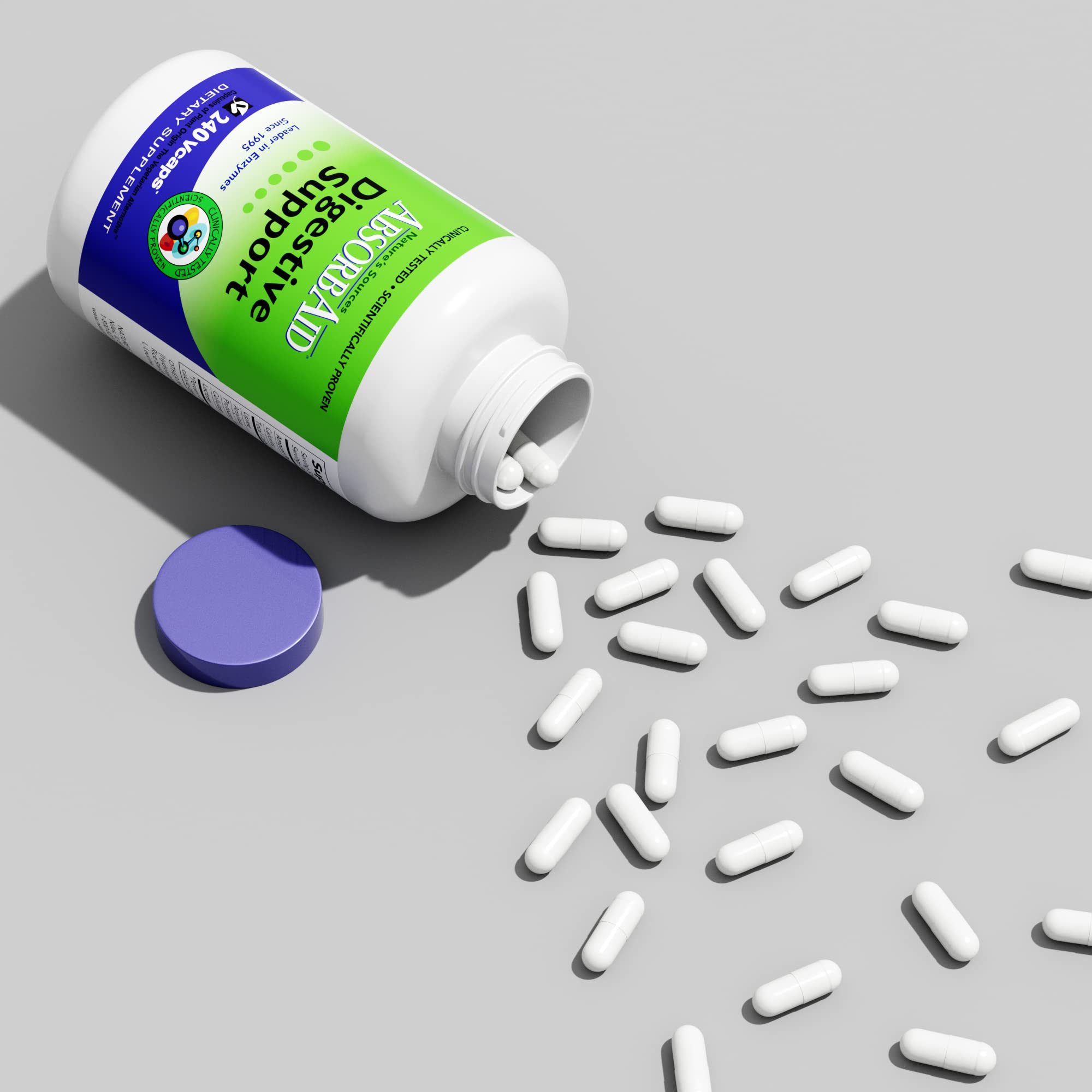 AbsorbAid cápsula vegetal en primer plano aporta confianza y pureza