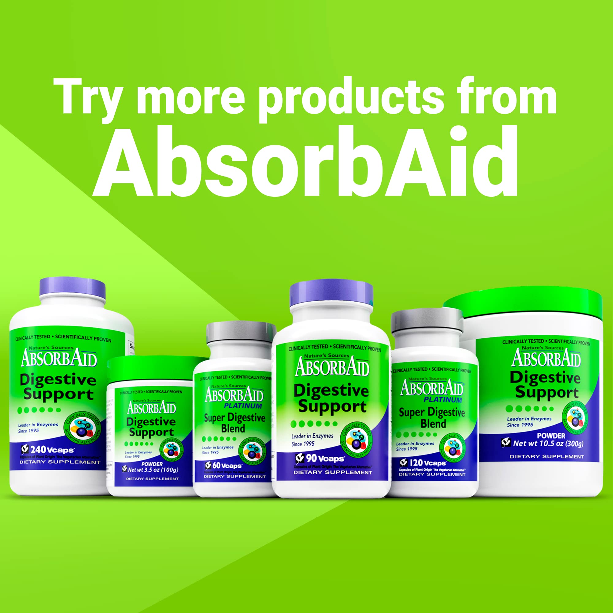 AbsorbAid ingredientes vegetales naturales destacando origen limpio