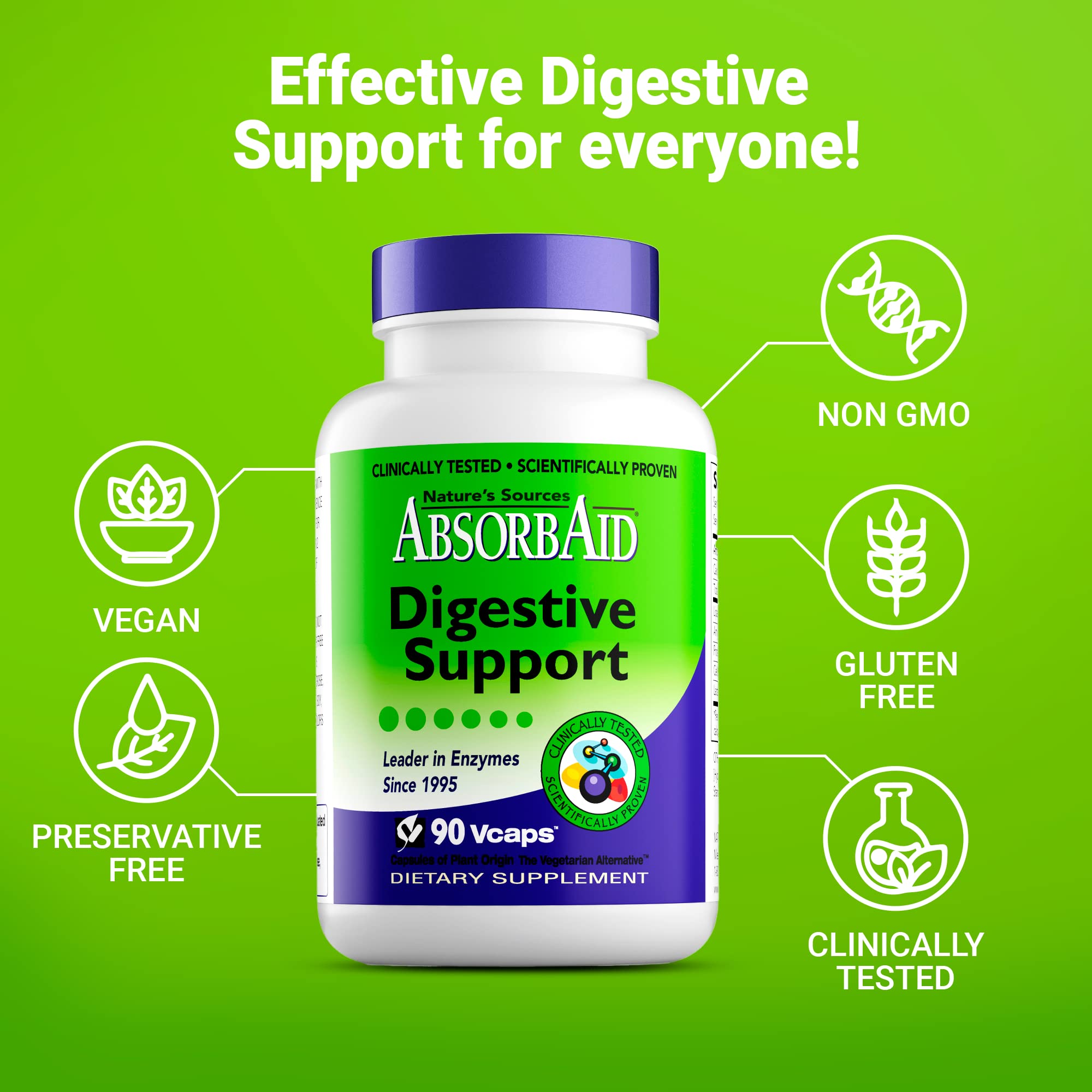 AbsorbAid textura del contenido en aproximación para indicar pureza vegetal
