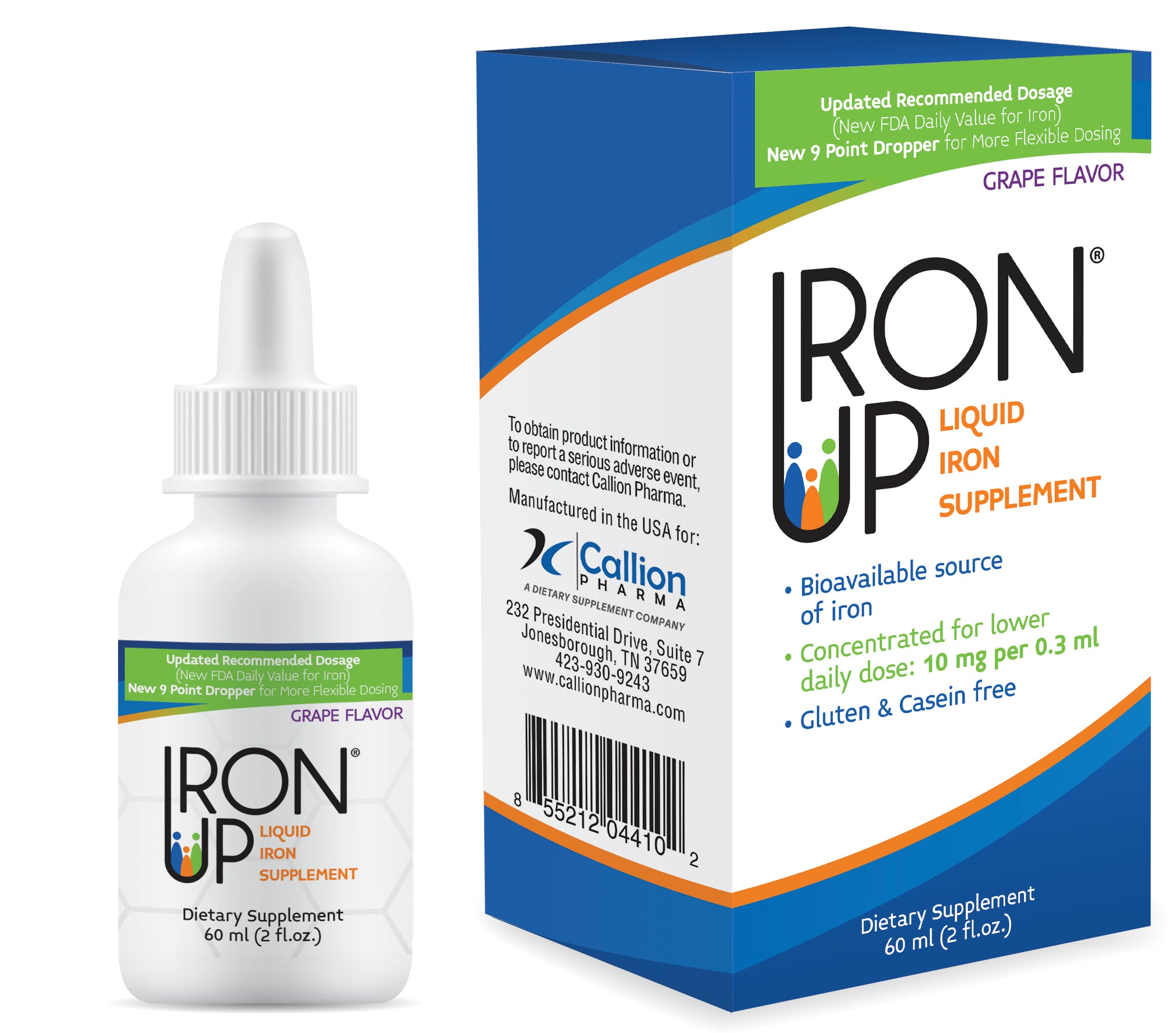 A.C. GRACE COMPANY Iron Up dosificador medidor para tomas precisas y seguras