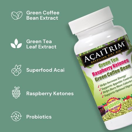 Acai Trim etiqueta nutricional en primer plano, beneficio: transparencia de ingredientes