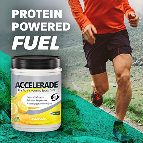 Accelerade bebida preparada en vaso lista para hidratar y recuperar energía