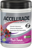 Accelerade envase frontal mostrando diseño y cantidad, conveniencia para entrenamientos