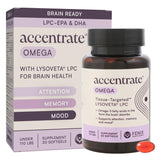 Accentrate frente del producto mostrando diseño y beneficio cerebral