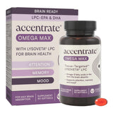 Accentrate frontal del empaque mostrando beneficio de absorción cerebral