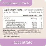 Accentrate etiqueta con información nutricional legible y confiable