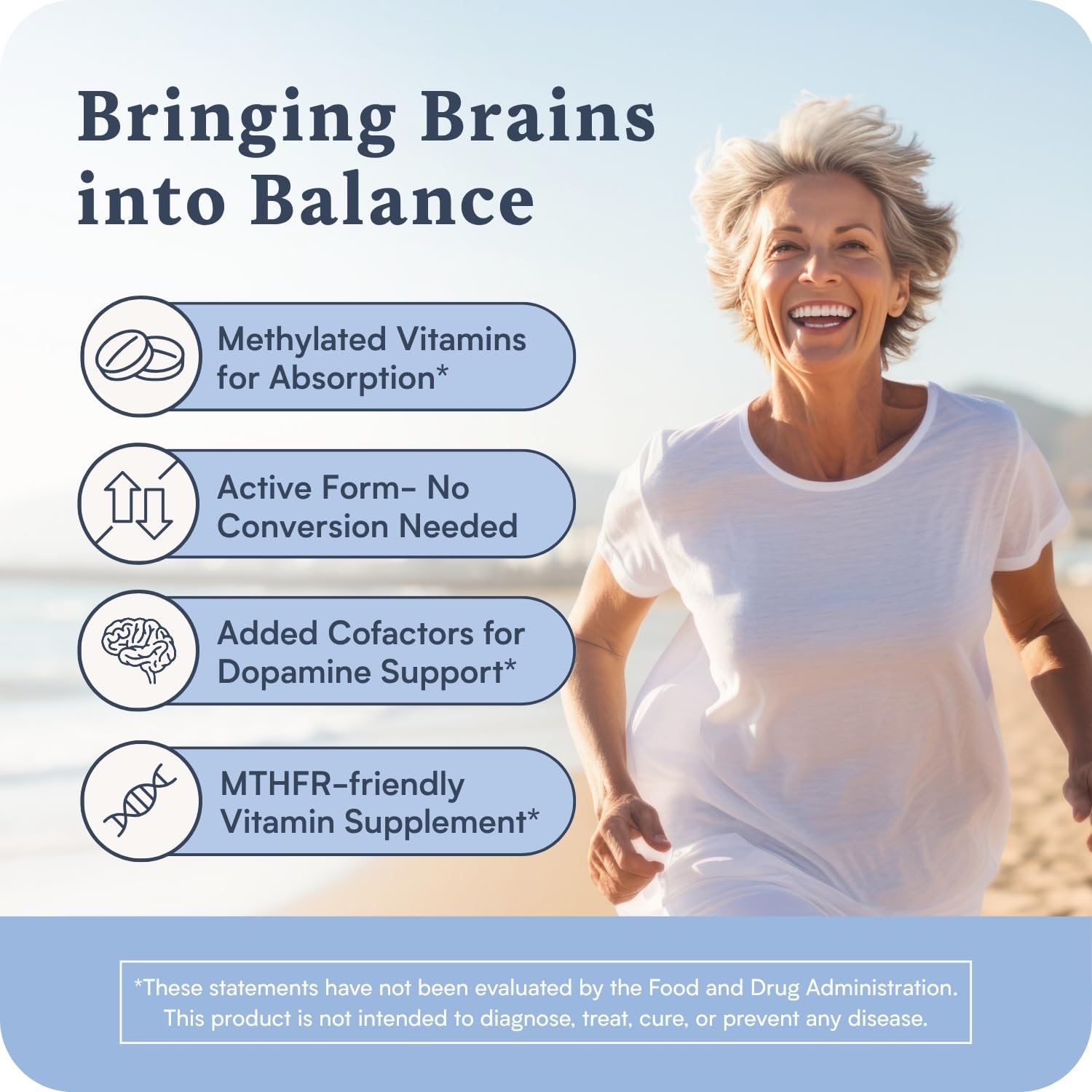 Accentrate Neuro 110 etiqueta de ingredientes con 5‑MTHF y metilcobalamina