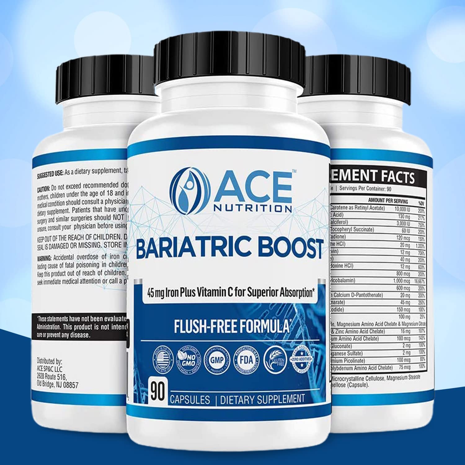 ACE NUTRITION estilo de vida con persona activa transmitiendo soporte nutricional postcirugía