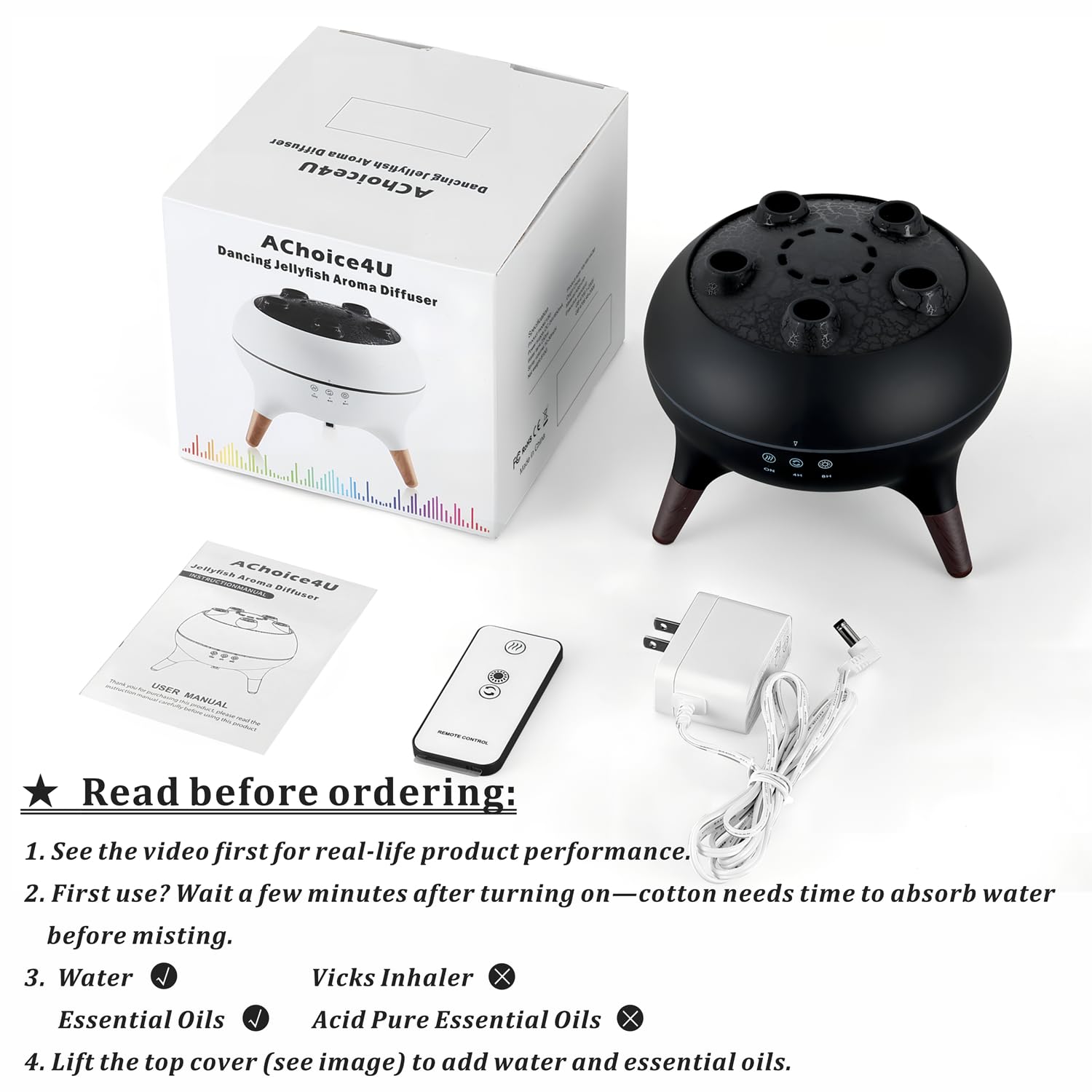 AChoice4U primer plano de la superficie y diseño crater para fácil limpieza