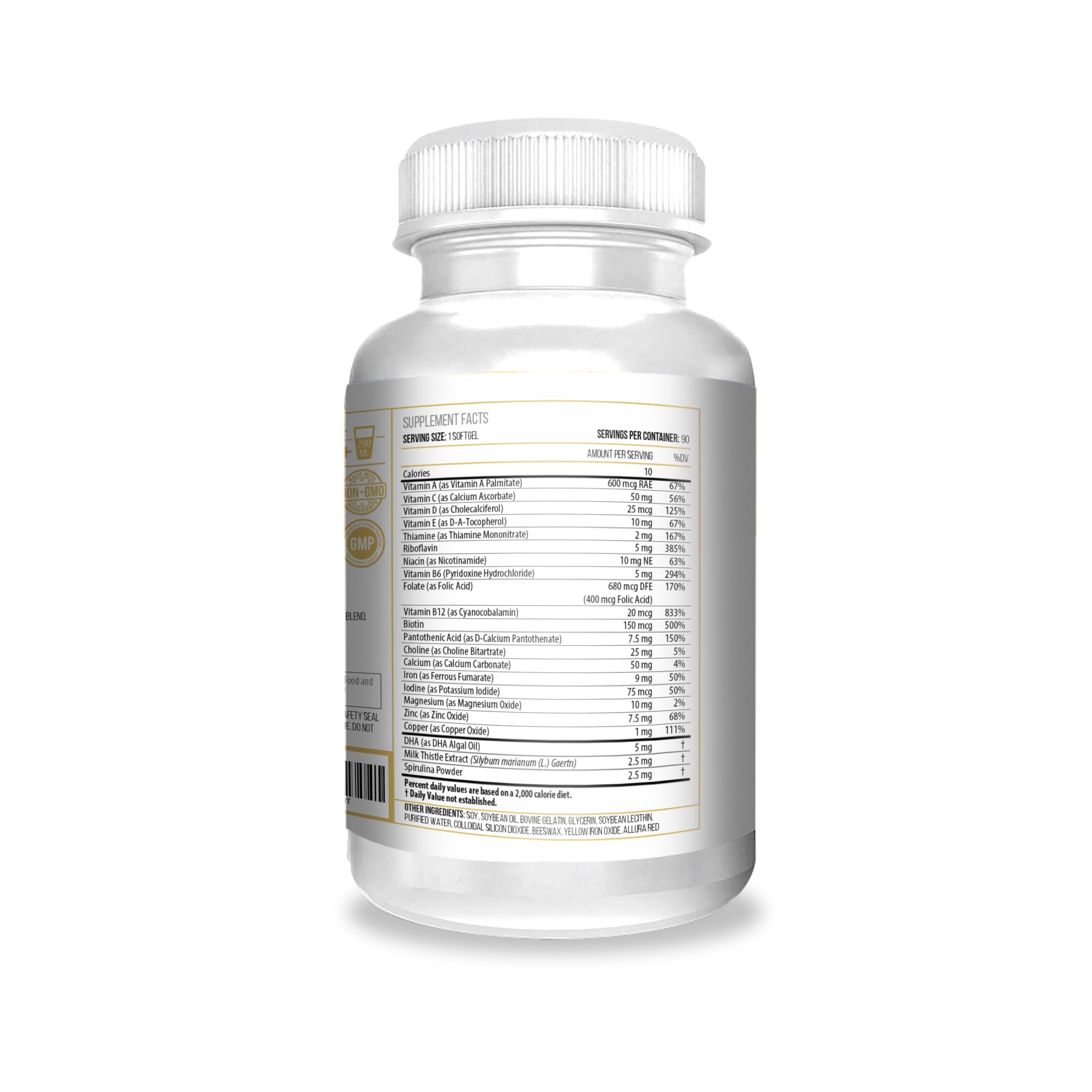 ACTIF close-up de cápsula para apreciar textura y pureza orgánica