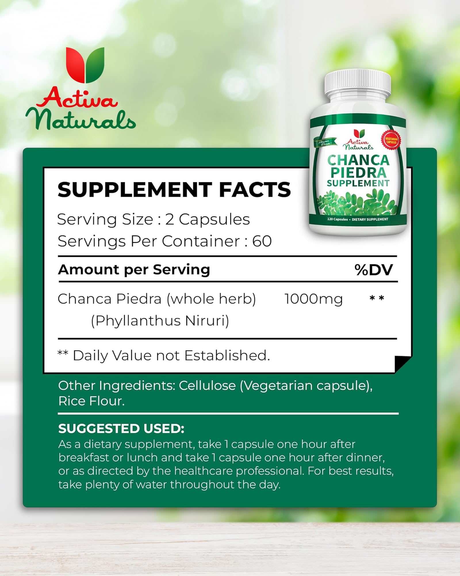 Activa Naturals primer plano de cápsulas para apreciar textura y fácil ingestión