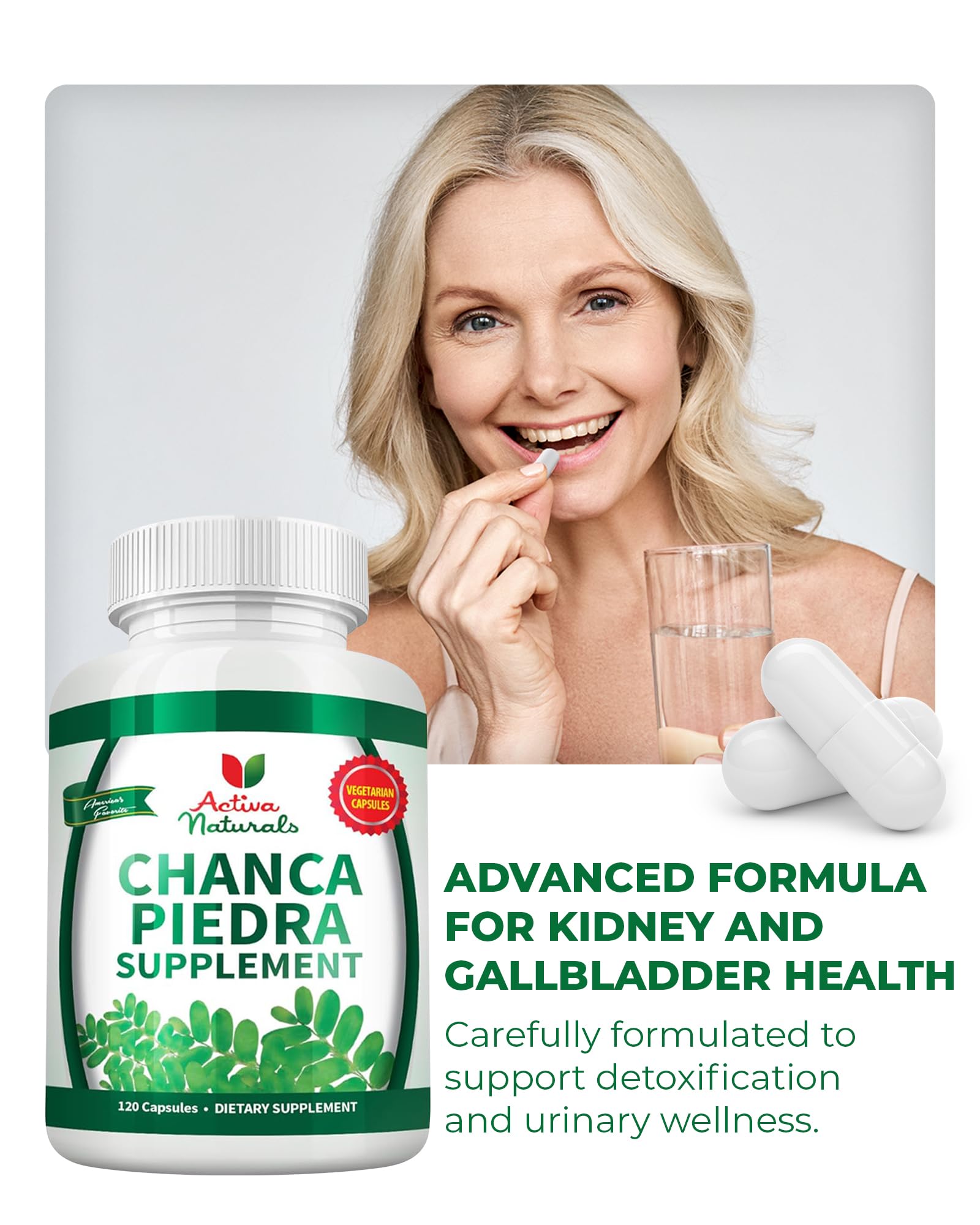 Activa Naturals etiqueta con información del producto y detalles de ingredientes