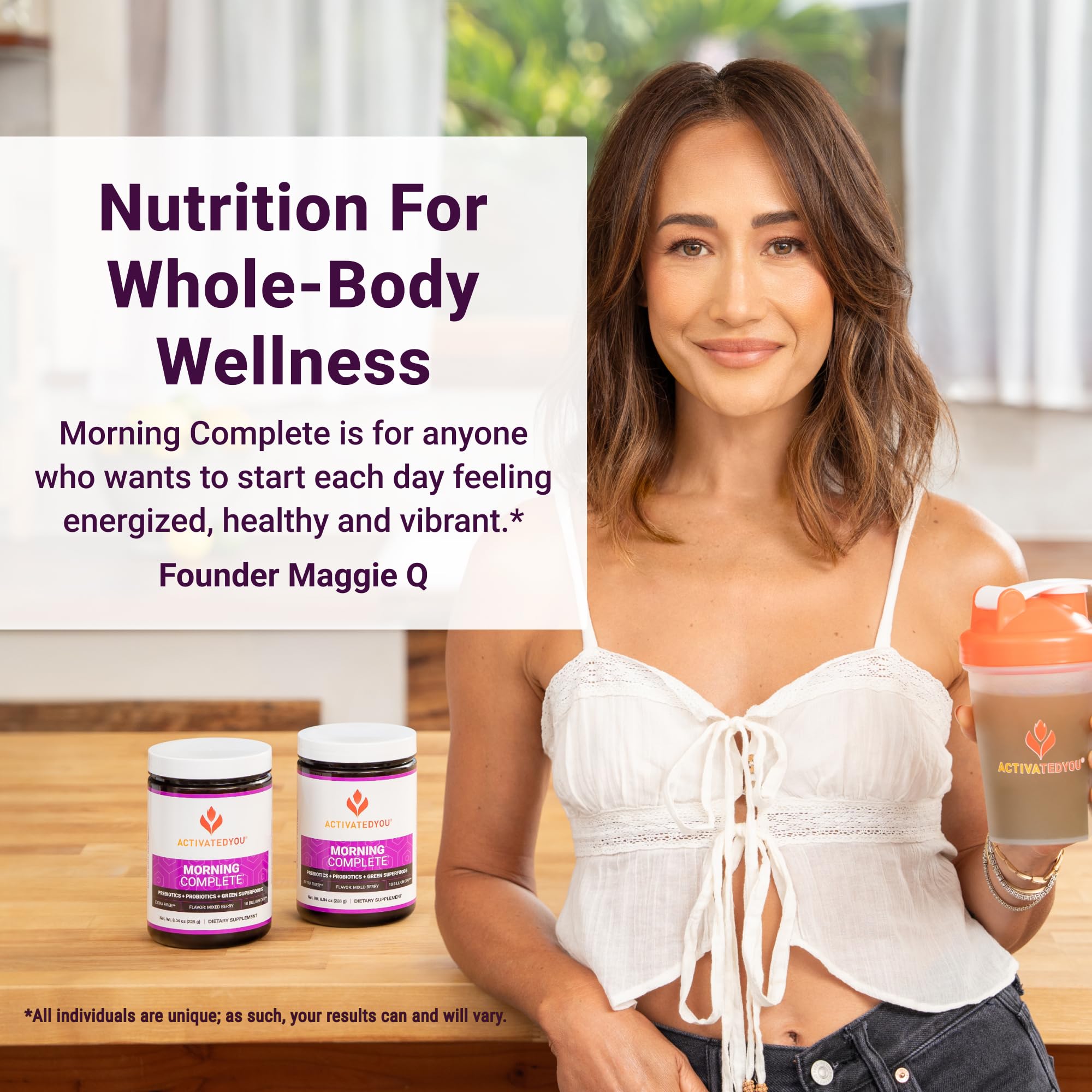 ACTIVATEDYOU escena de cocina por la mañana para integrar el producto