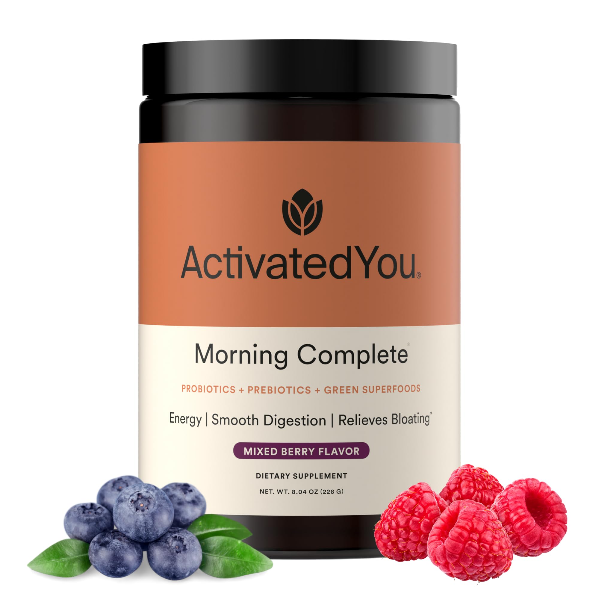 ACTIVATEDYOU envase frontal mixed berry mostrando presentación y uso