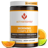 ACTIVATEDYOU frente del envase Citrus Medley mostrando 30 servicios y claridad de marca