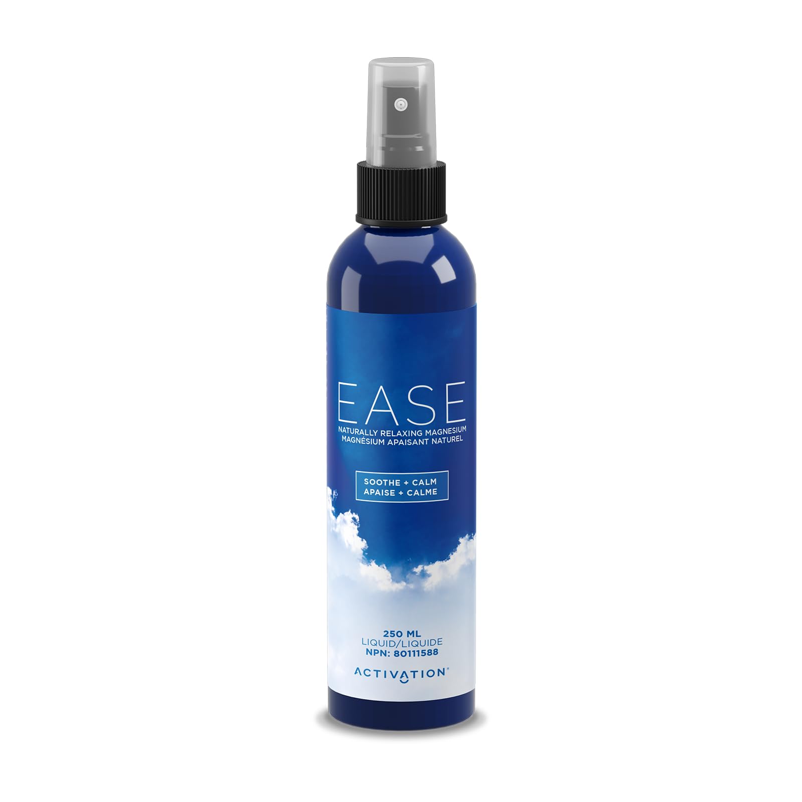 Activation spray frontal 250 ml mostrando envase y dosificador práctico