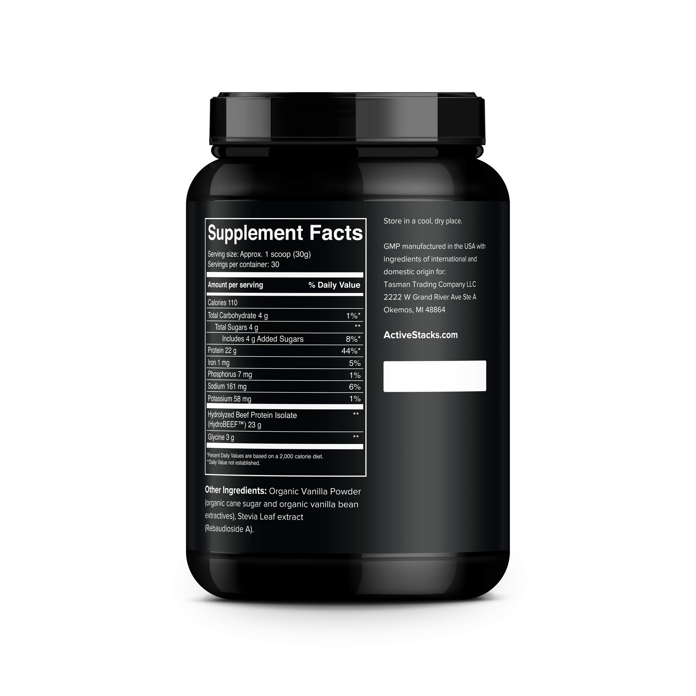 Active Stacks batido de proteína vainilla preparado, opción rápida para recuperación