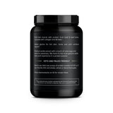 Active Stacks primer plano del polvo de proteína, textura fina y fácil disolución