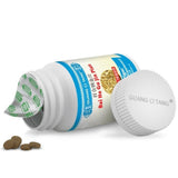 ActiveHerb primer plano de tabletas para ver textura y calidad