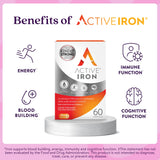 ACTIVEIRON cápsula abierta con polvo para mostrar textura estable