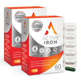 ActiveIron presentación frontal mostrando diseño y beneficio de absorción