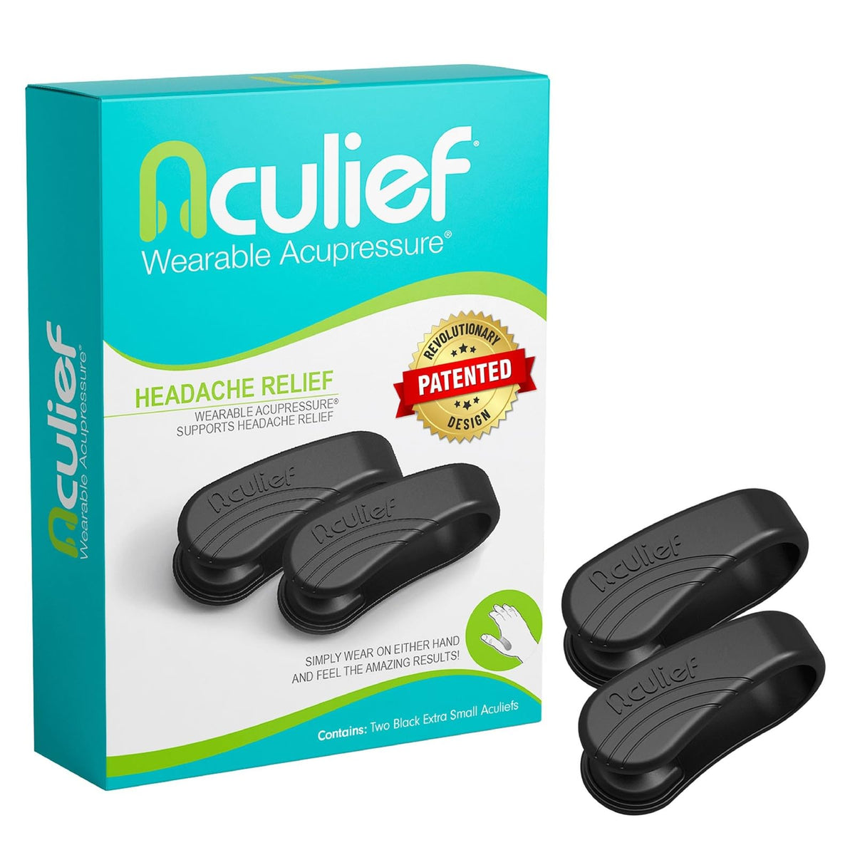 Aculief clip frontal mostrando diseño compacto y fácil transporte