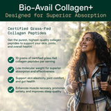 Adapt Naturals textura en polvo de colágeno, fácil mezcla y disolución
