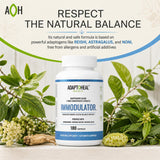 ADAPTOHEAL caja abierta mostrando cápsulas listas para uso diario
