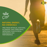 ADAPTOHEAL Energyheal etiqueta detallada con ingredientes adaptógenos clave