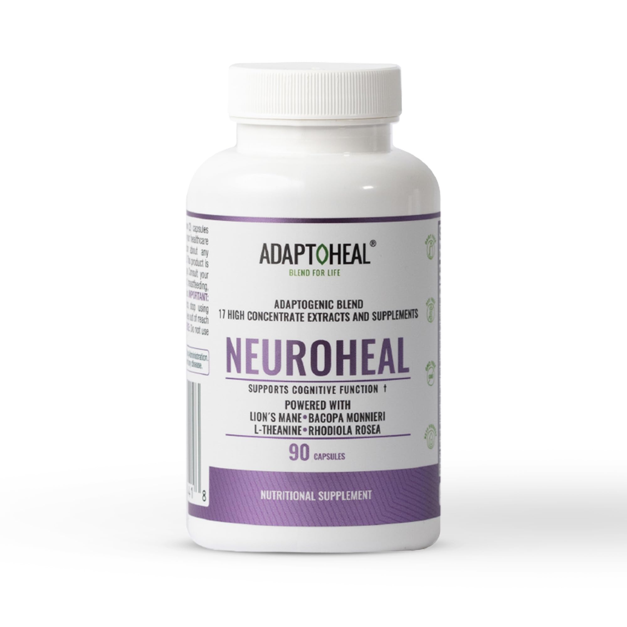 ADAPTOHEAL NeuroHeal frente del envase con claridad de marca y beneficios