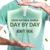 ADAPTOHEAL combinación de plantas adaptógenas mostrando materias primas naturales